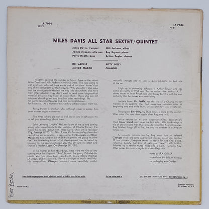 Miles Davis And Milt Jackson – Quintet / Sextet