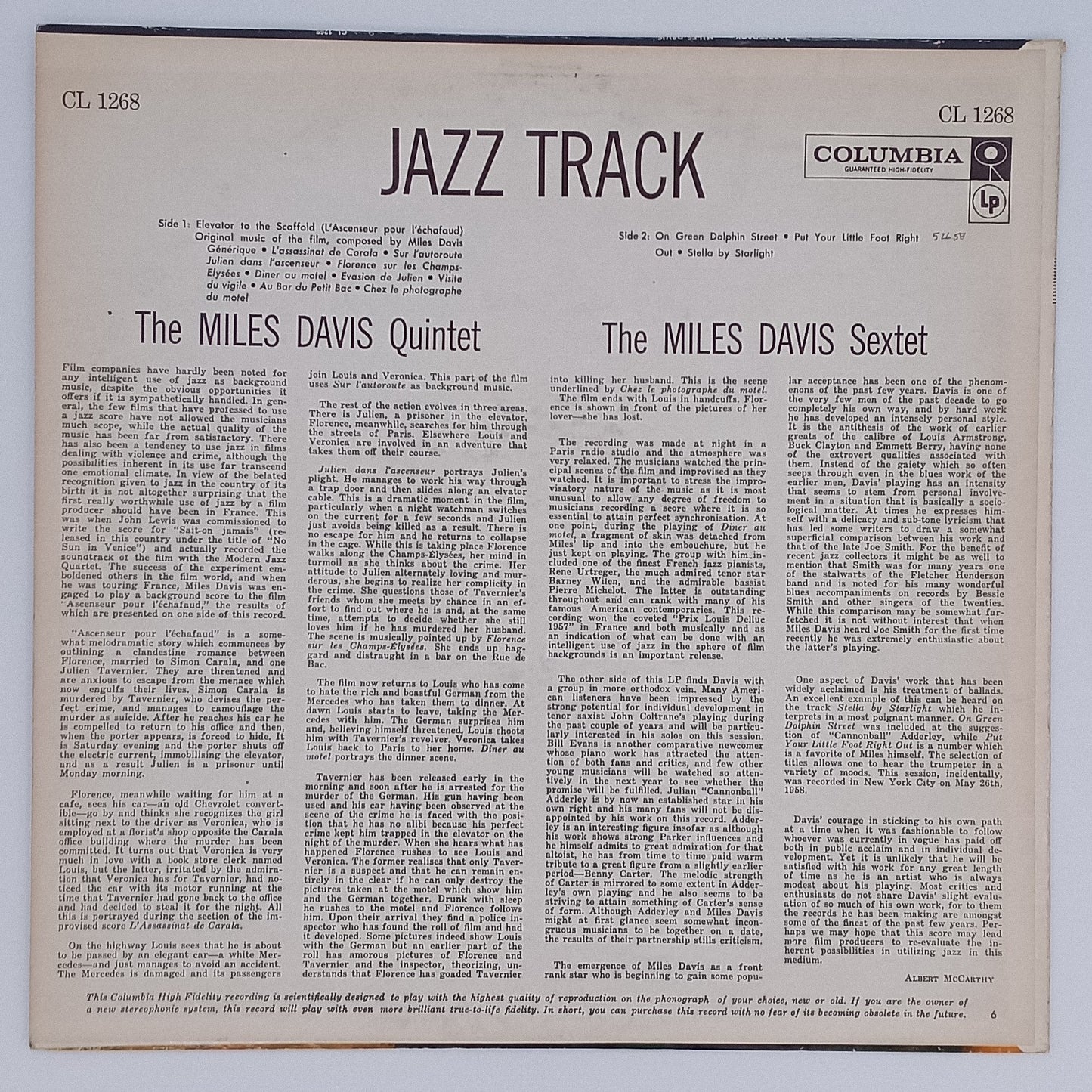 Miles Davis – Jazz Track