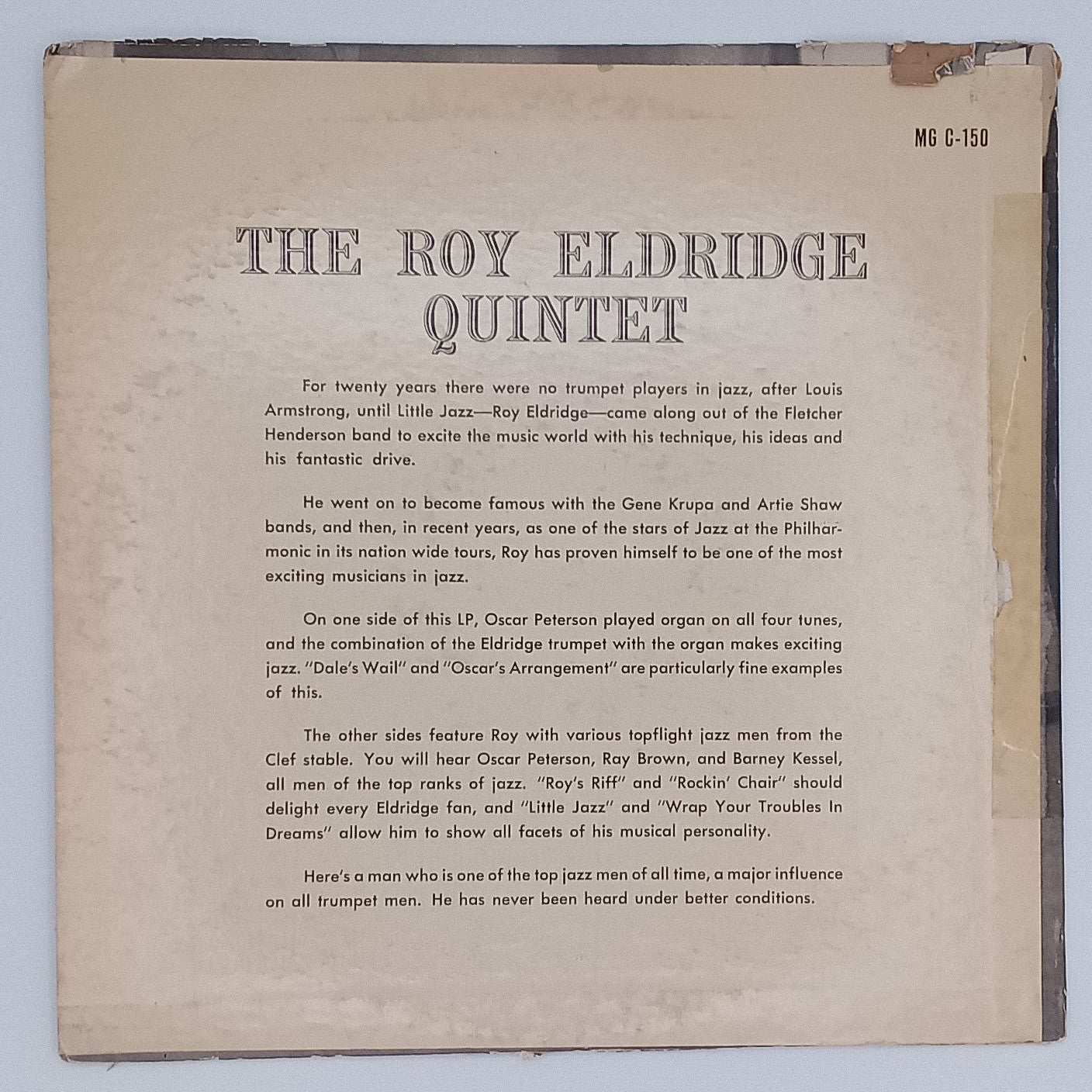 The Roy Eldridge Quintet – The Roy Eldridge Quintet