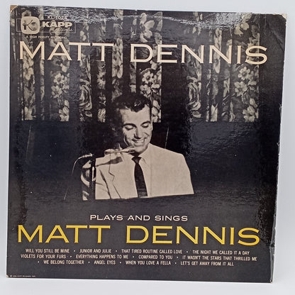 Matt Dennis – Plays And Sings Matt Dennis