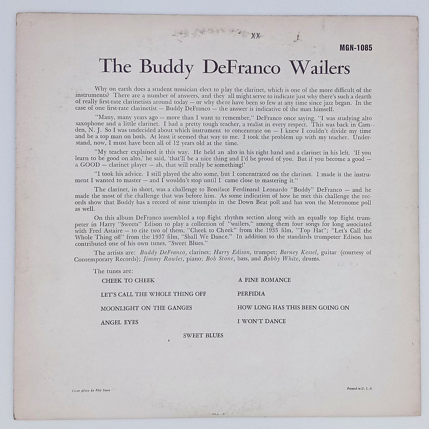 Buddy DeFranco – The Buddy DeFranco Wailers