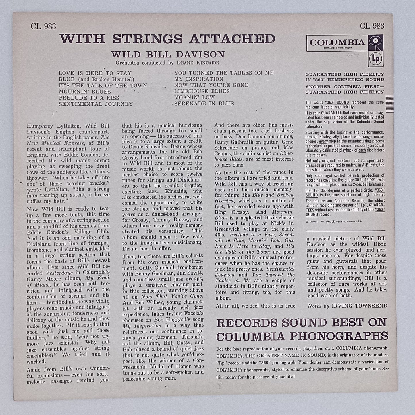 Wild Bill Davison – With Strings Attached