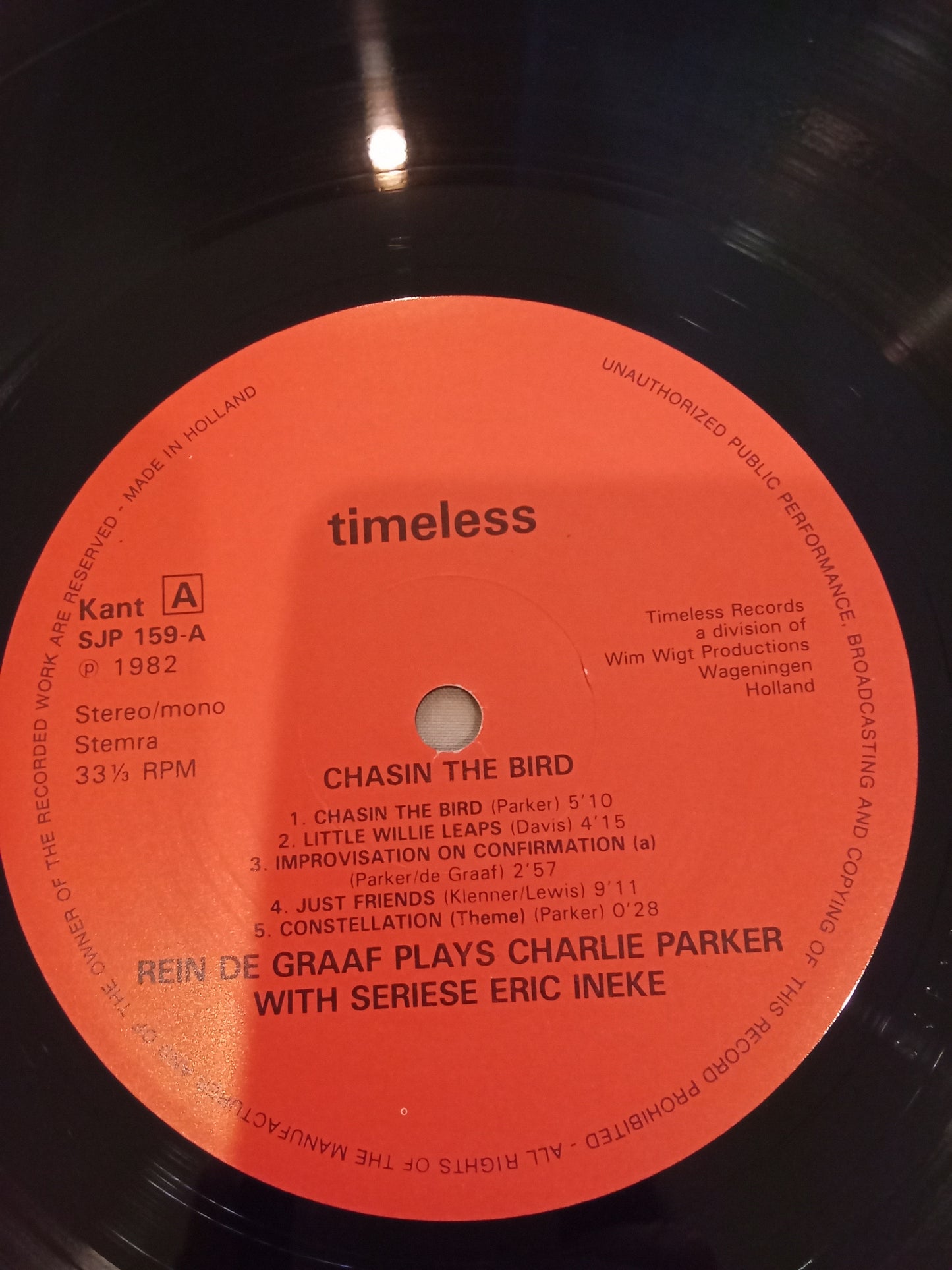 Rein de Graaff With Koos Serierse, Eric Ineke – Chasin' The Bird