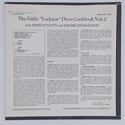Eddie "Lockjaw" Davis With Shirley Scott And Jerome Richardson – The Eddie "Lockjaw" Davis Cookbook Vol. 2