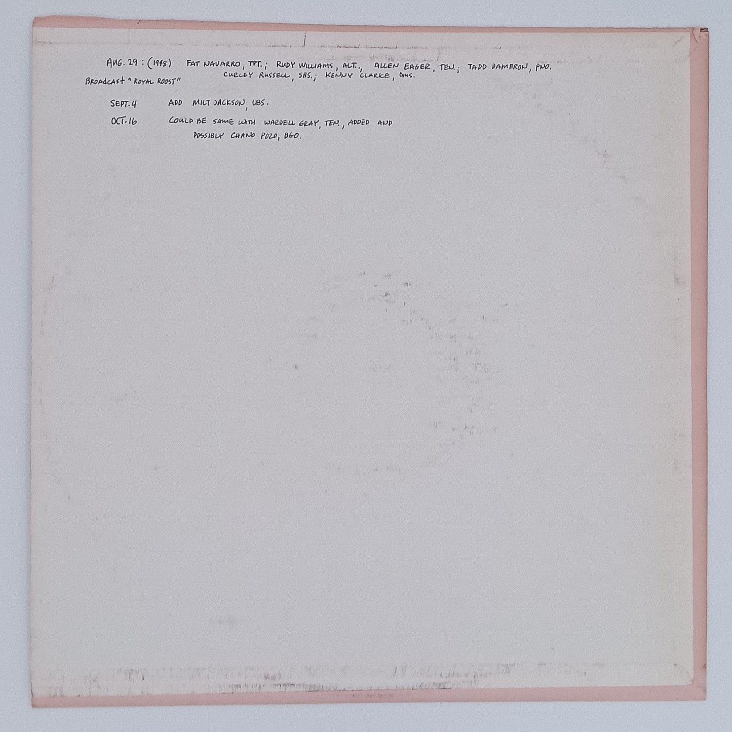 Tadd Dameron, Fats Navarro – Tadd Dameron ∗ Fats Navarro