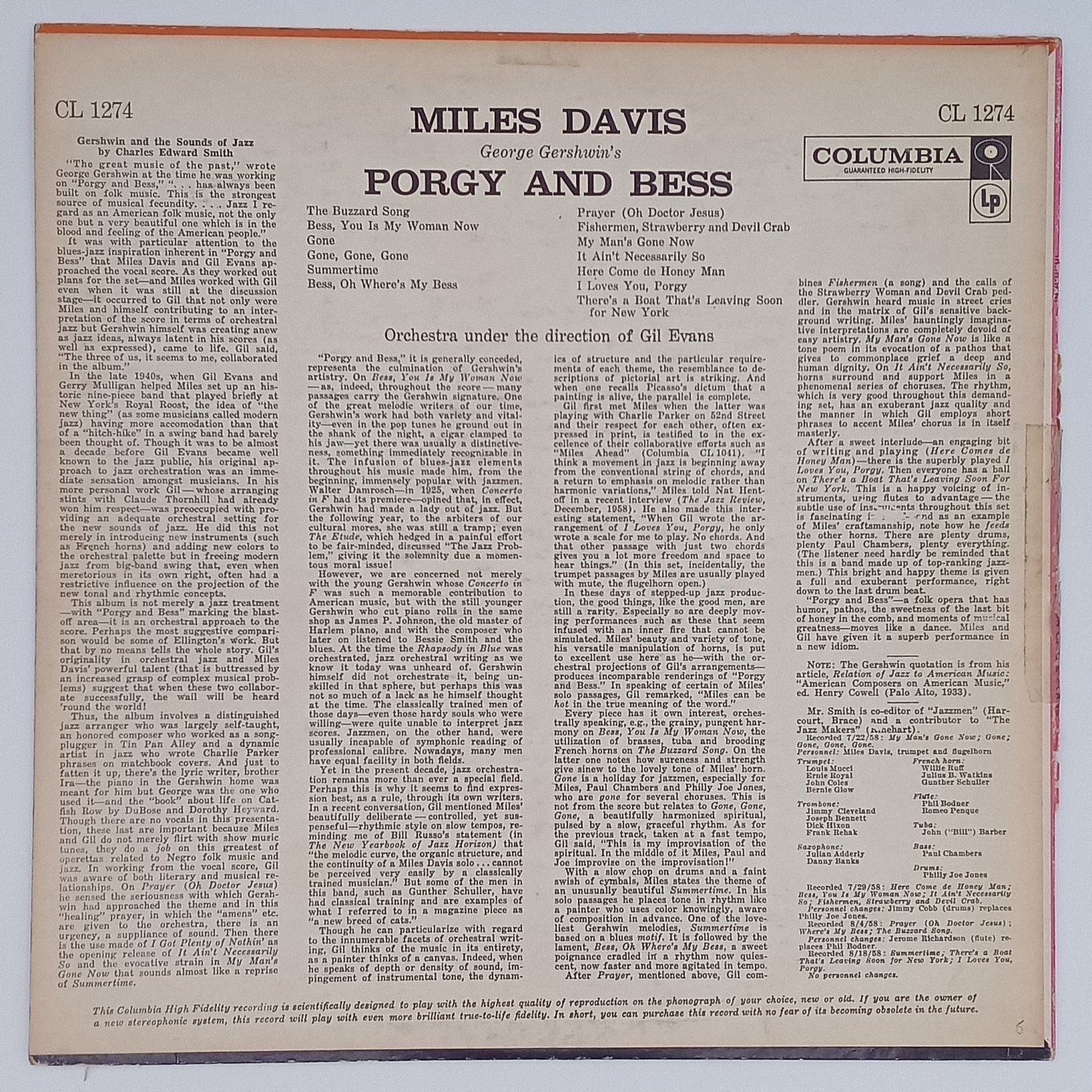 Miles Davis – Porgy And Bess