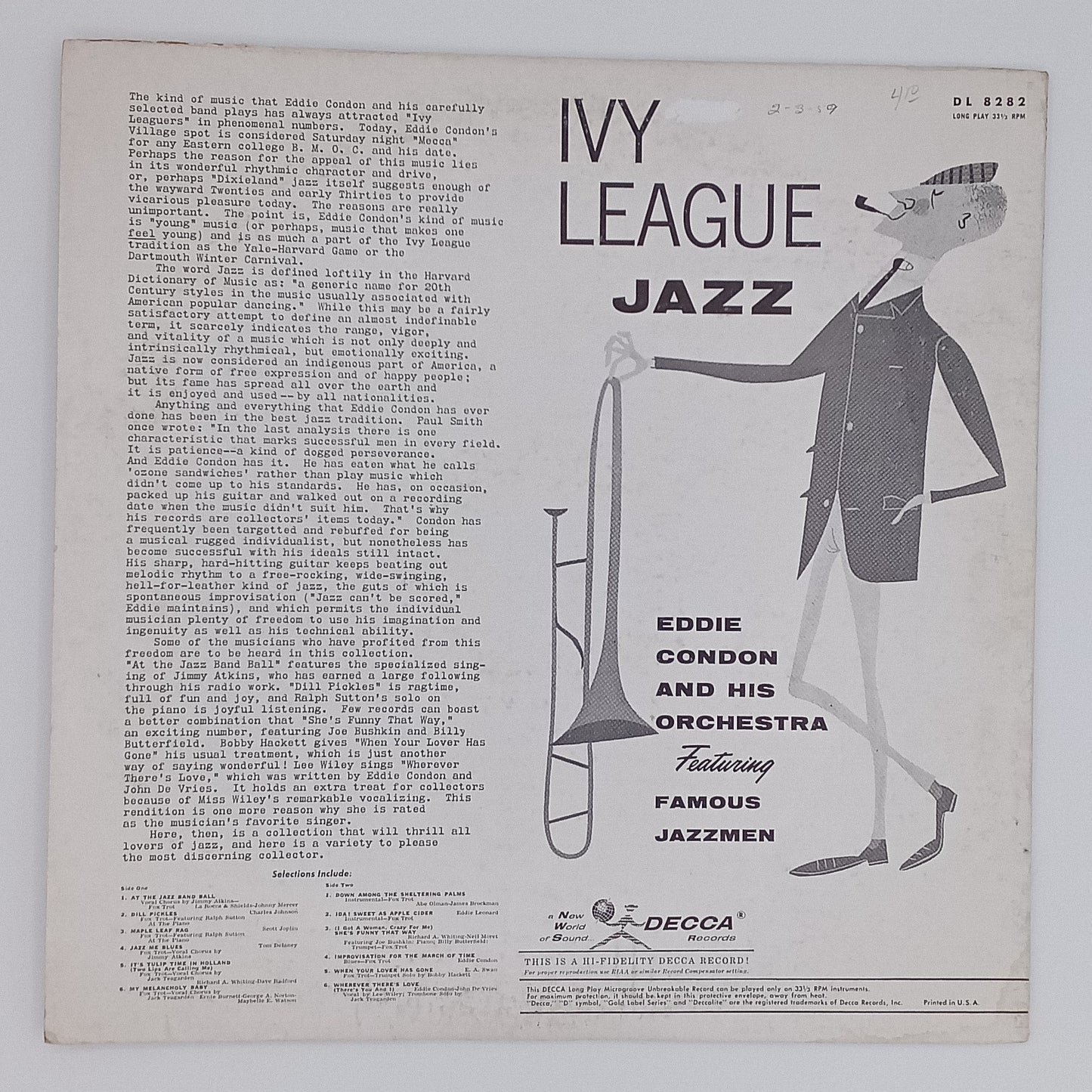 Eddie Condon And His Orchestra – Ivy League Jazz
