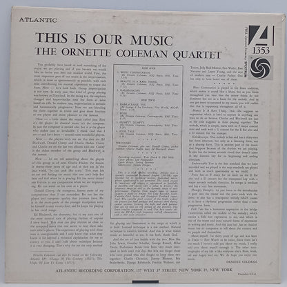 The Ornette Coleman Quartet The Ornette Coleman Quartet  Read More  – This Is Our Music