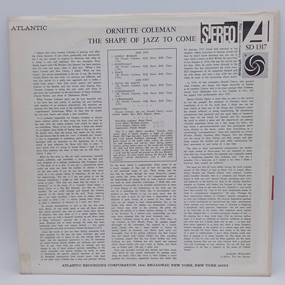 Ornette Coleman – The Shape Of Jazz To Come