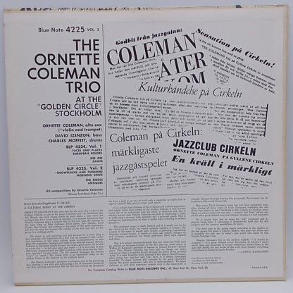 The Ornette Coleman Trio – At The "Golden Circle" Stockholm - Volume Two