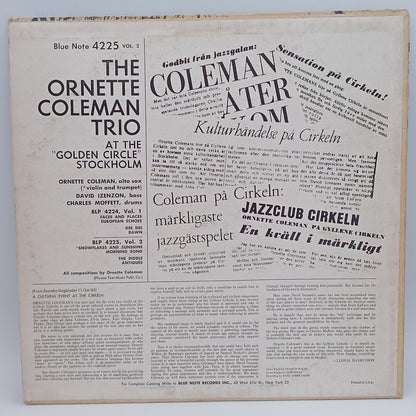 The Ornette Coleman Trio – At The "Golden Circle" Stockholm - Volume Two