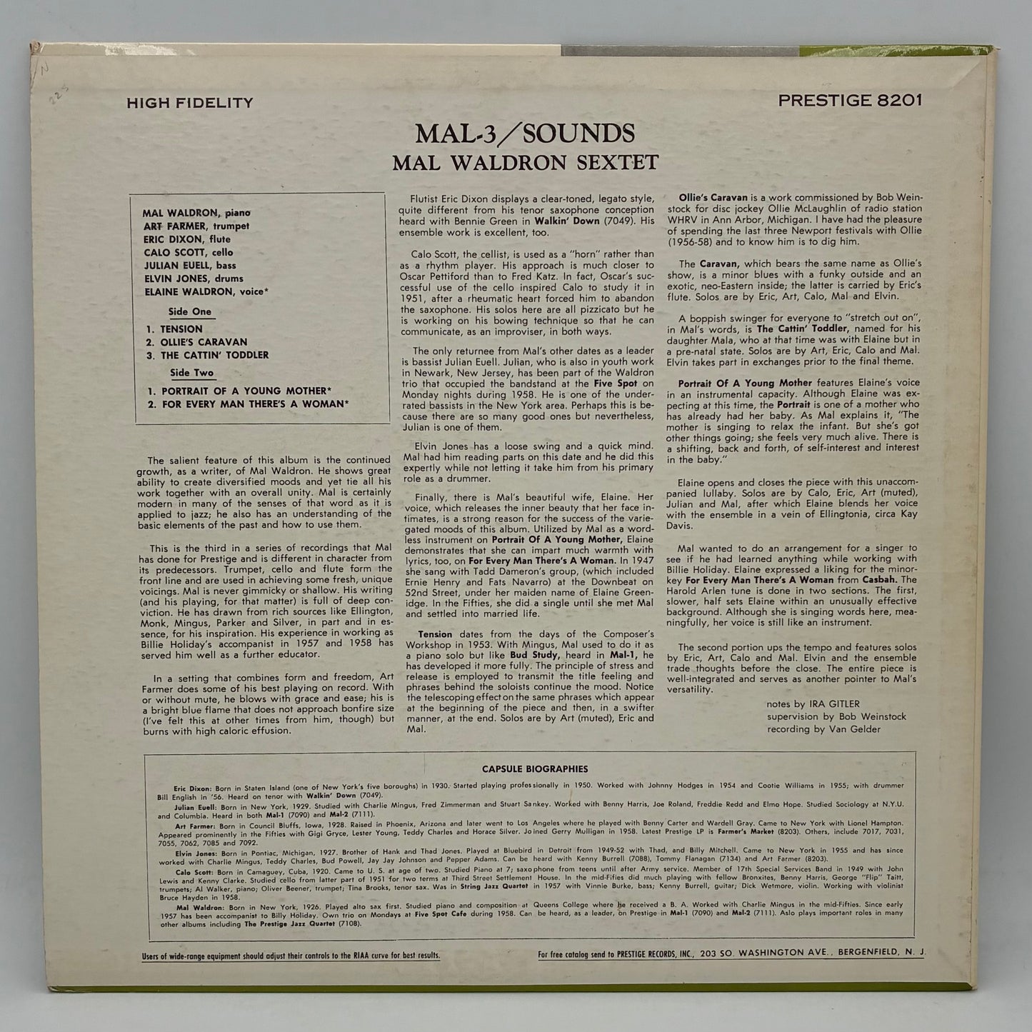 Mal Waldron – Mal/3 Sounds