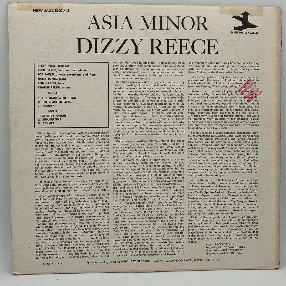 Dizzy Reece – Asia Minor