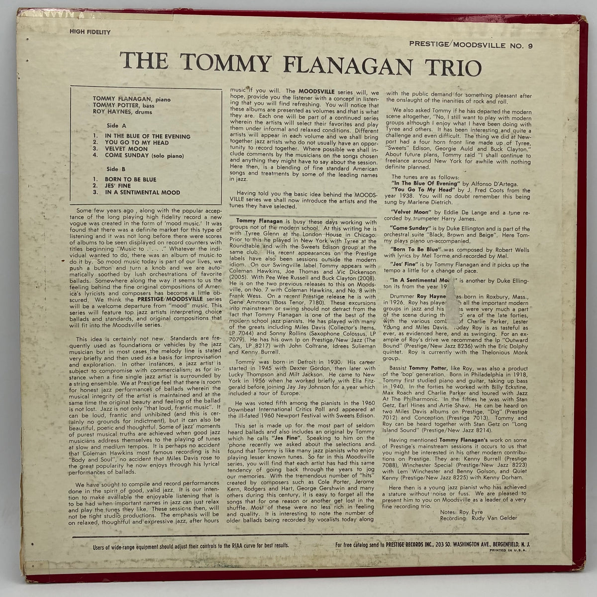 The Tommy Flanagan Trio – The Tommy Flanagan Trio