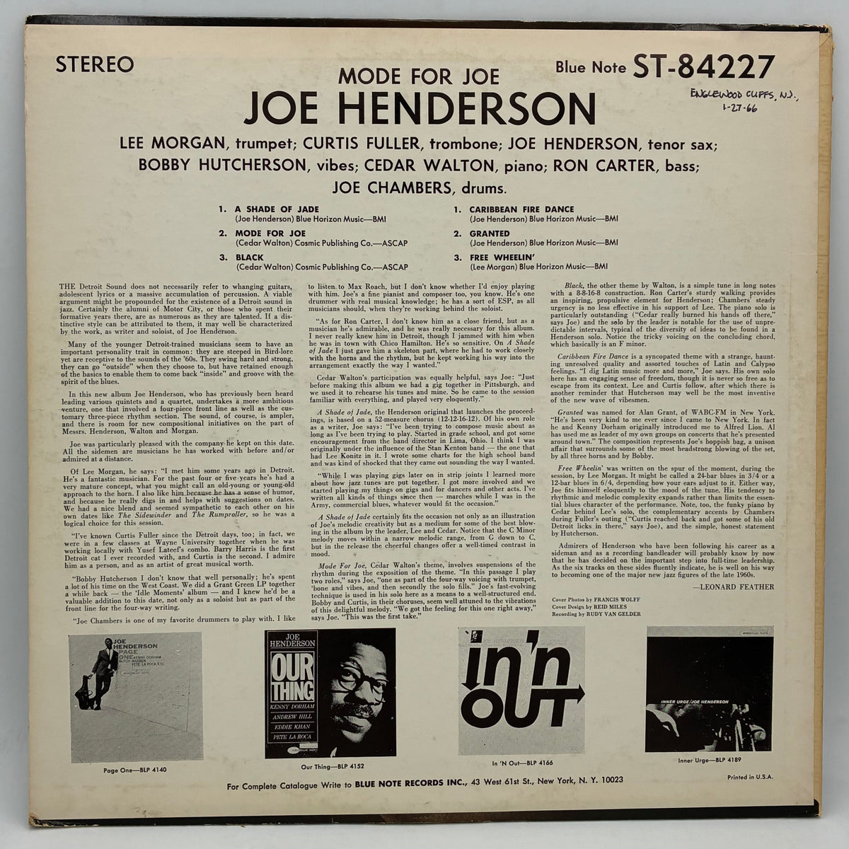 Joe Henderson – Mode For Joe