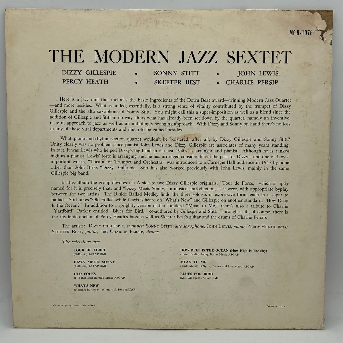 The Modern Jazz Sextet – The Modern Jazz Sextet