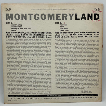 Monk Montgomery, Wes Montgomery, Buddy Montgomery, Harold Land, Pony Poindexter, Louis Hayes, Tony Bazley – Montgomeryland