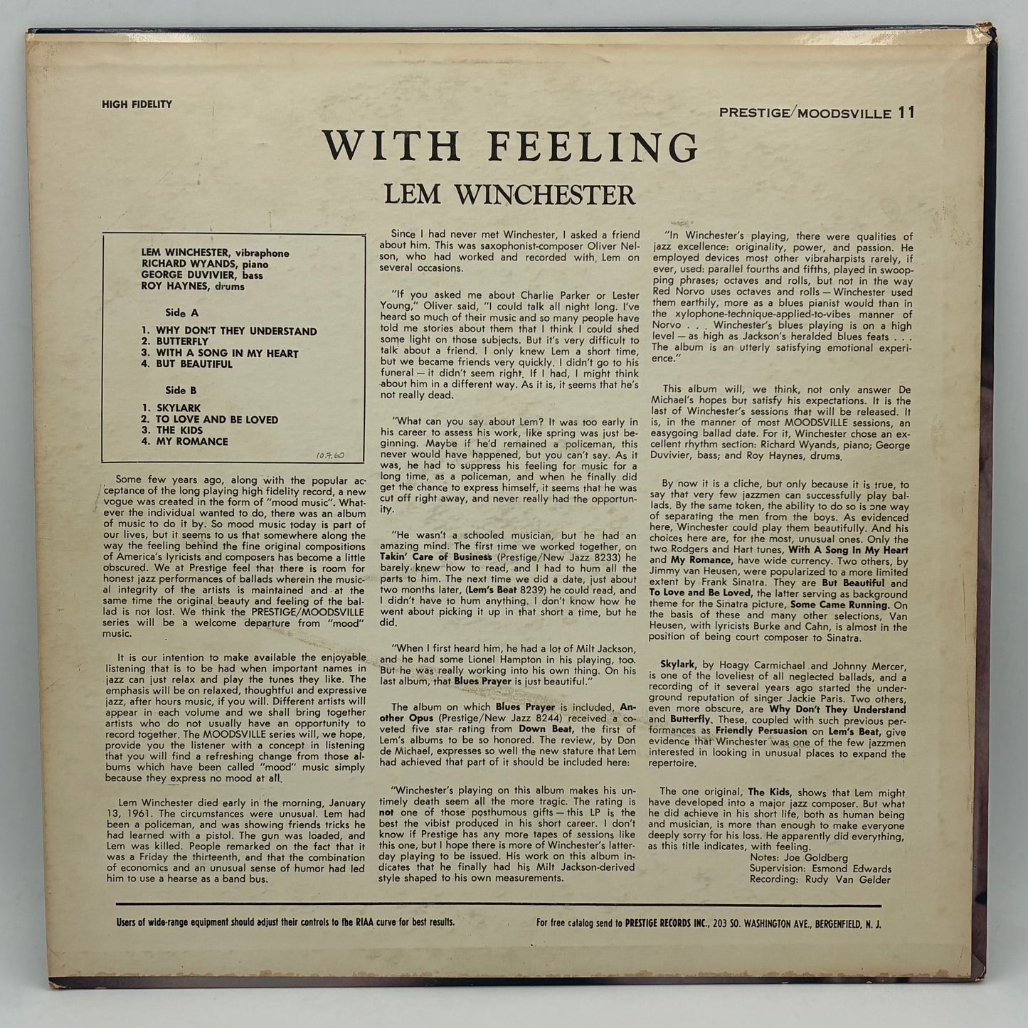 Lem Winchester – With Feeling