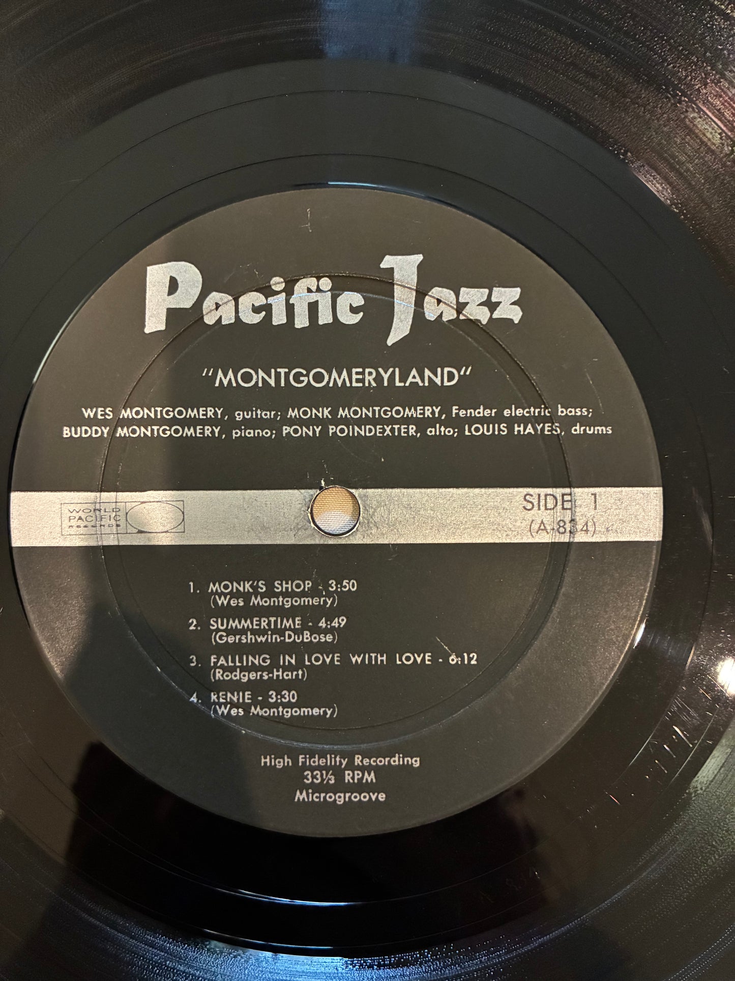 Monk Montgomery, Wes Montgomery, Buddy Montgomery, Harold Land, Pony Poindexter, Louis Hayes, Tony Bazley – Montgomeryland