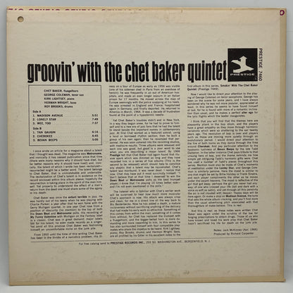 The Chet Baker Quintet – Groovin' With The Chet Baker Quintet