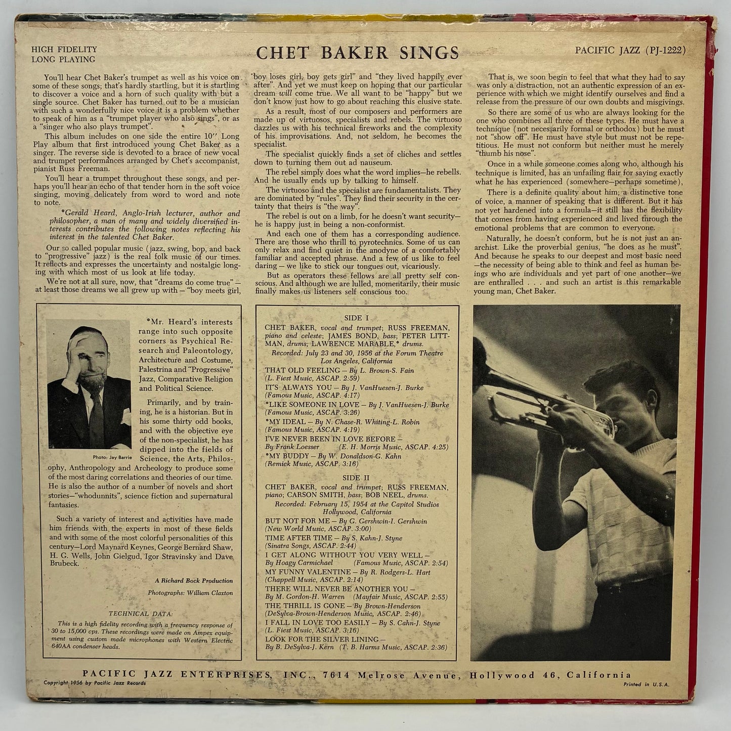 Chet Baker – Chet Baker Sings