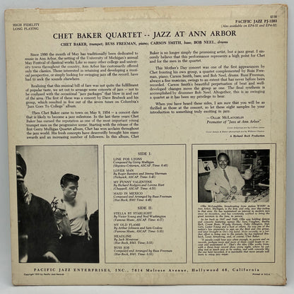 Chet Baker Quartet – Jazz At Ann Arbor
