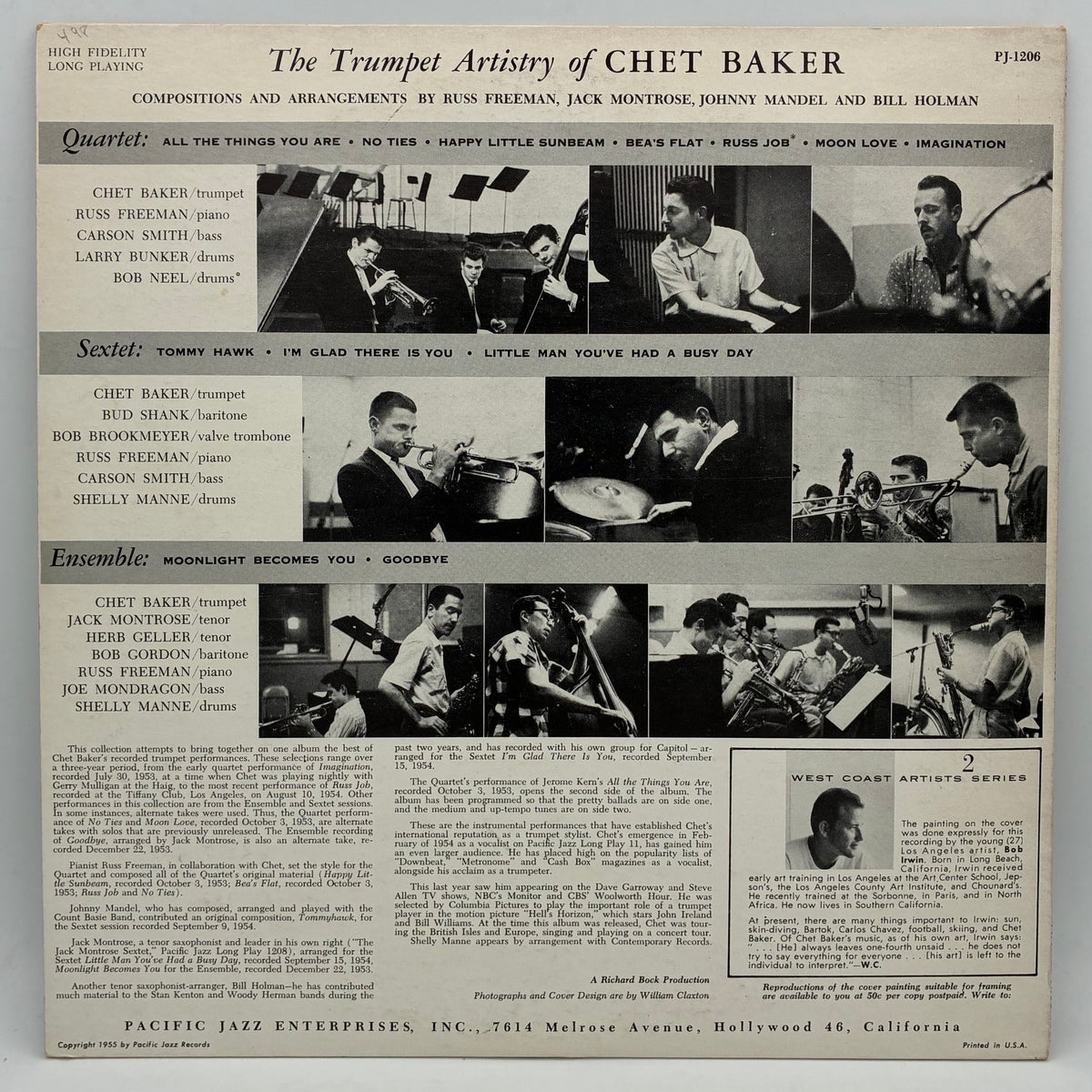Chet Baker – The Trumpet Artistry Of Chet Baker