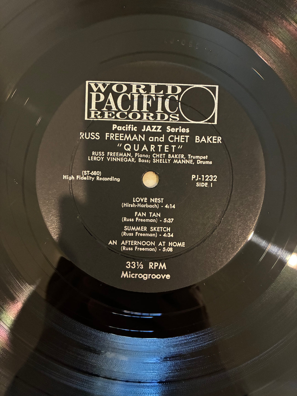 Quartet: Russ Freeman Chet Baker – Quartet: Russ Freeman Chet Baker (Pacific Jazz 1232)
