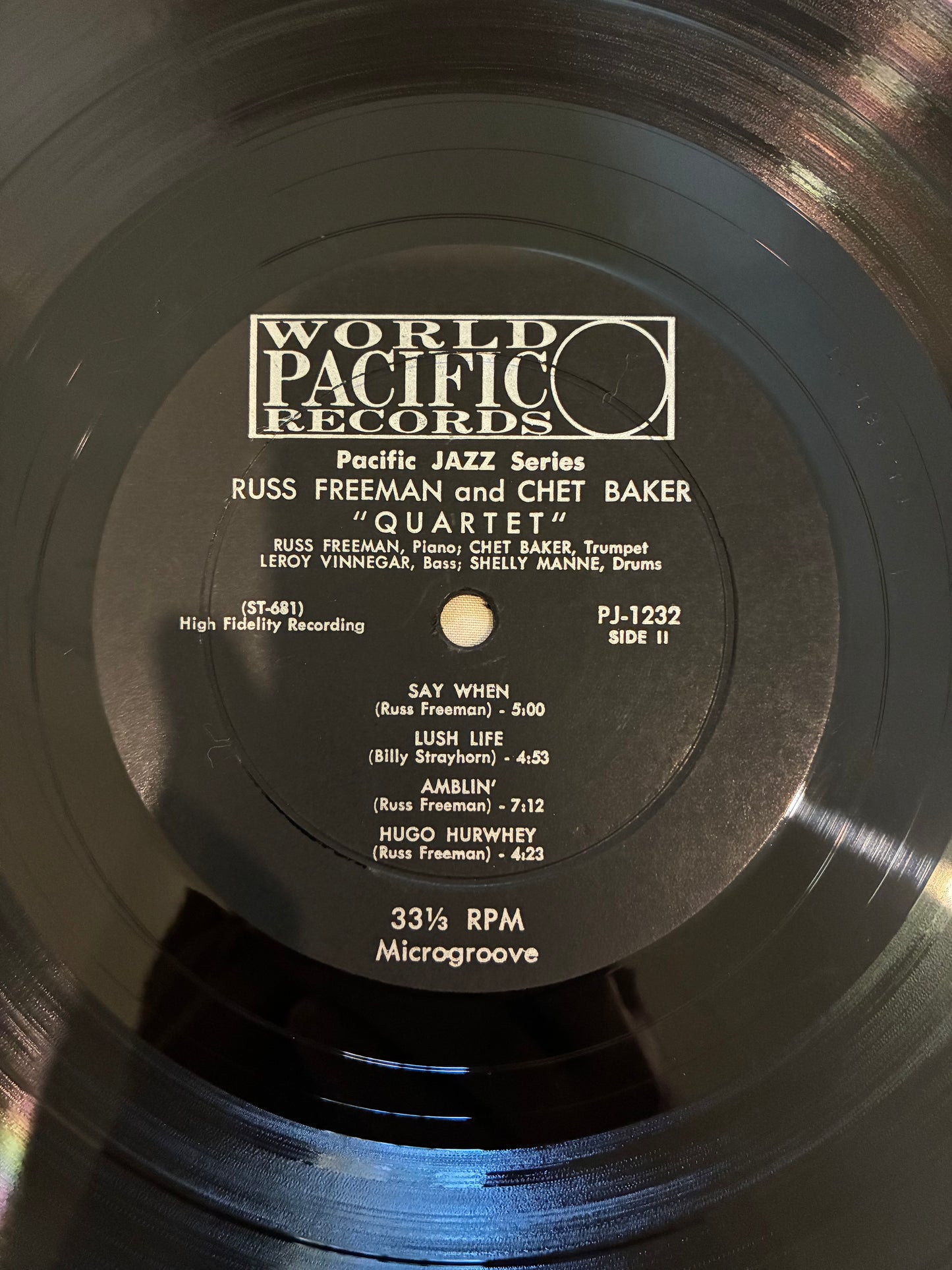 Quartet: Russ Freeman Chet Baker – Quartet: Russ Freeman Chet Baker (Pacific Jazz 1232)