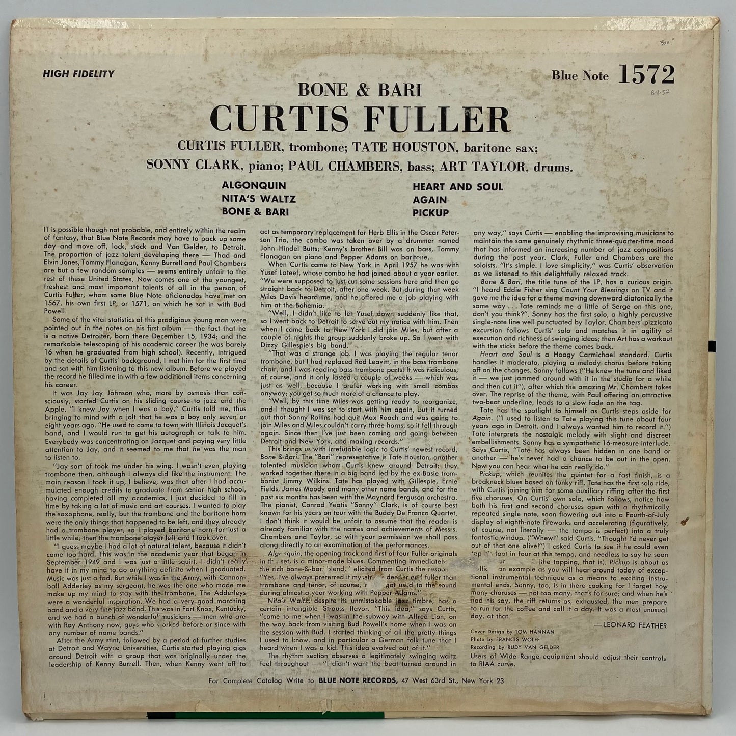 Curtis Fuller – Bone & Bari