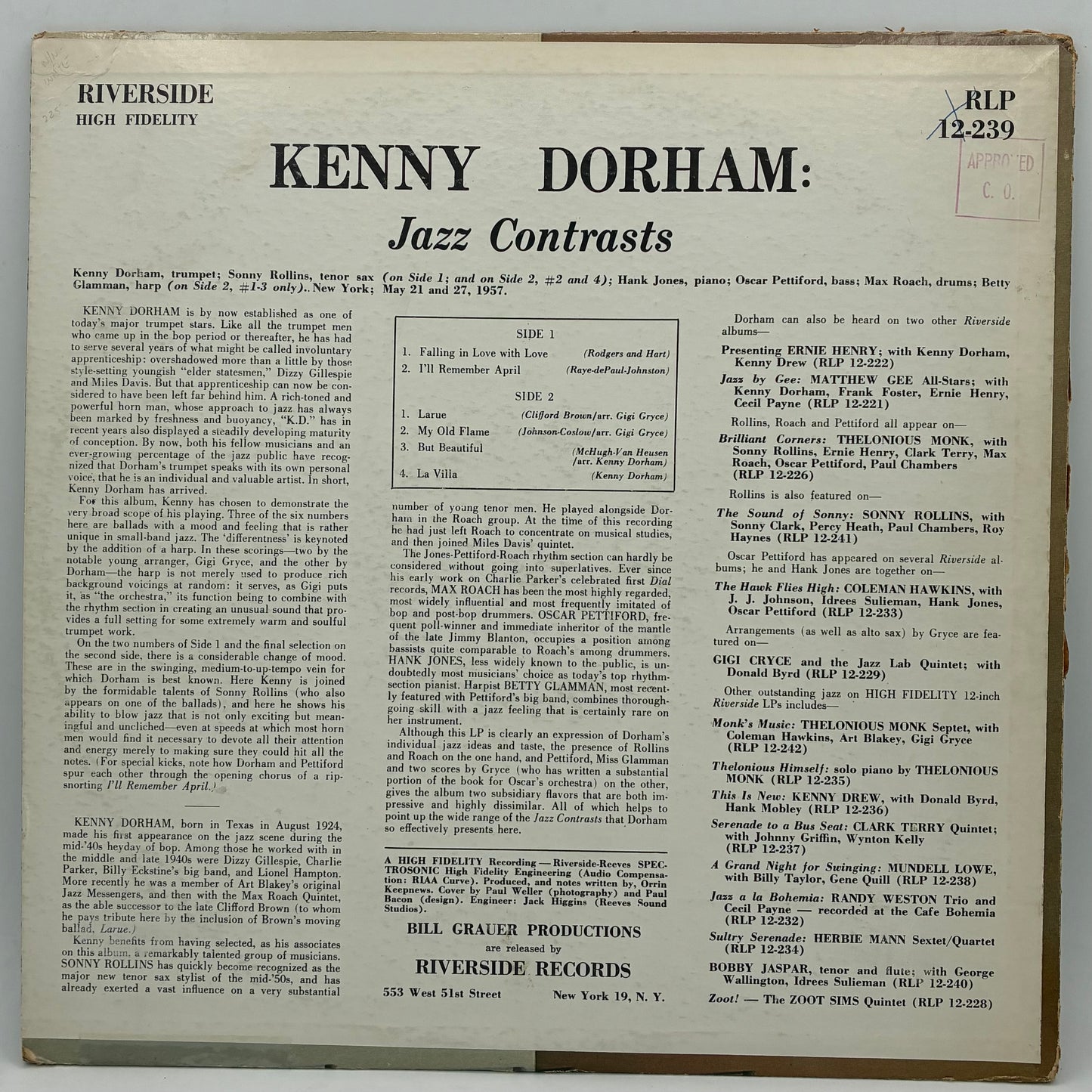 Kenny Dorham – Jazz Contrasts