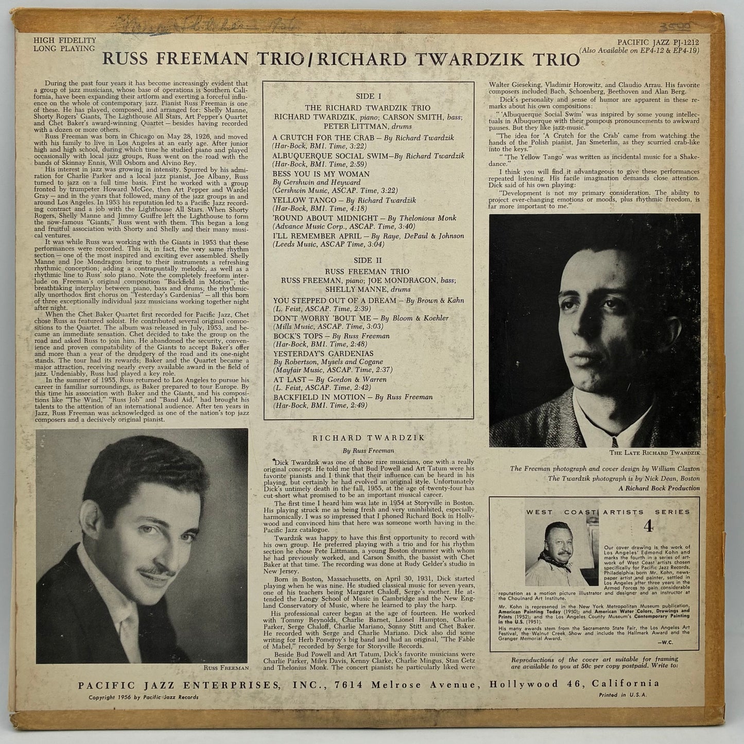 Russ Freeman / Richard Twardzik – Trio