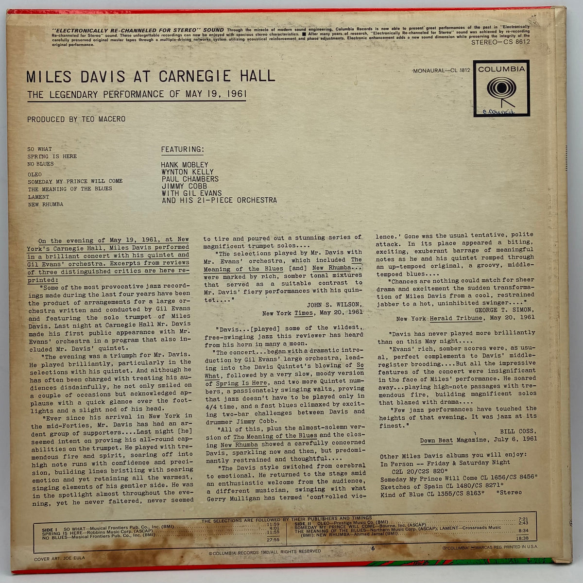 Miles Davis – Miles Davis At Carnegie Hall