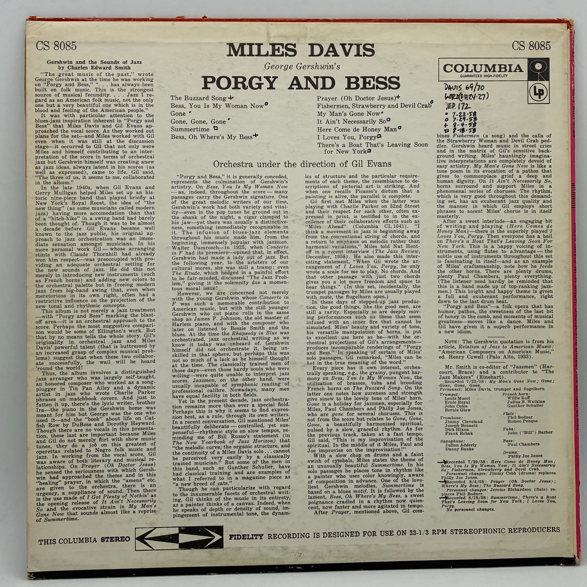 Miles Davis – Porgy And Bess