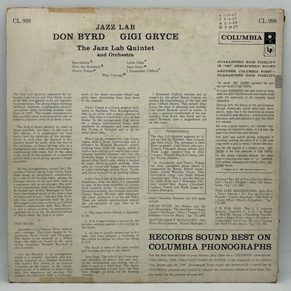 Don Byrd - Gigi Gryce – Jazz Lab