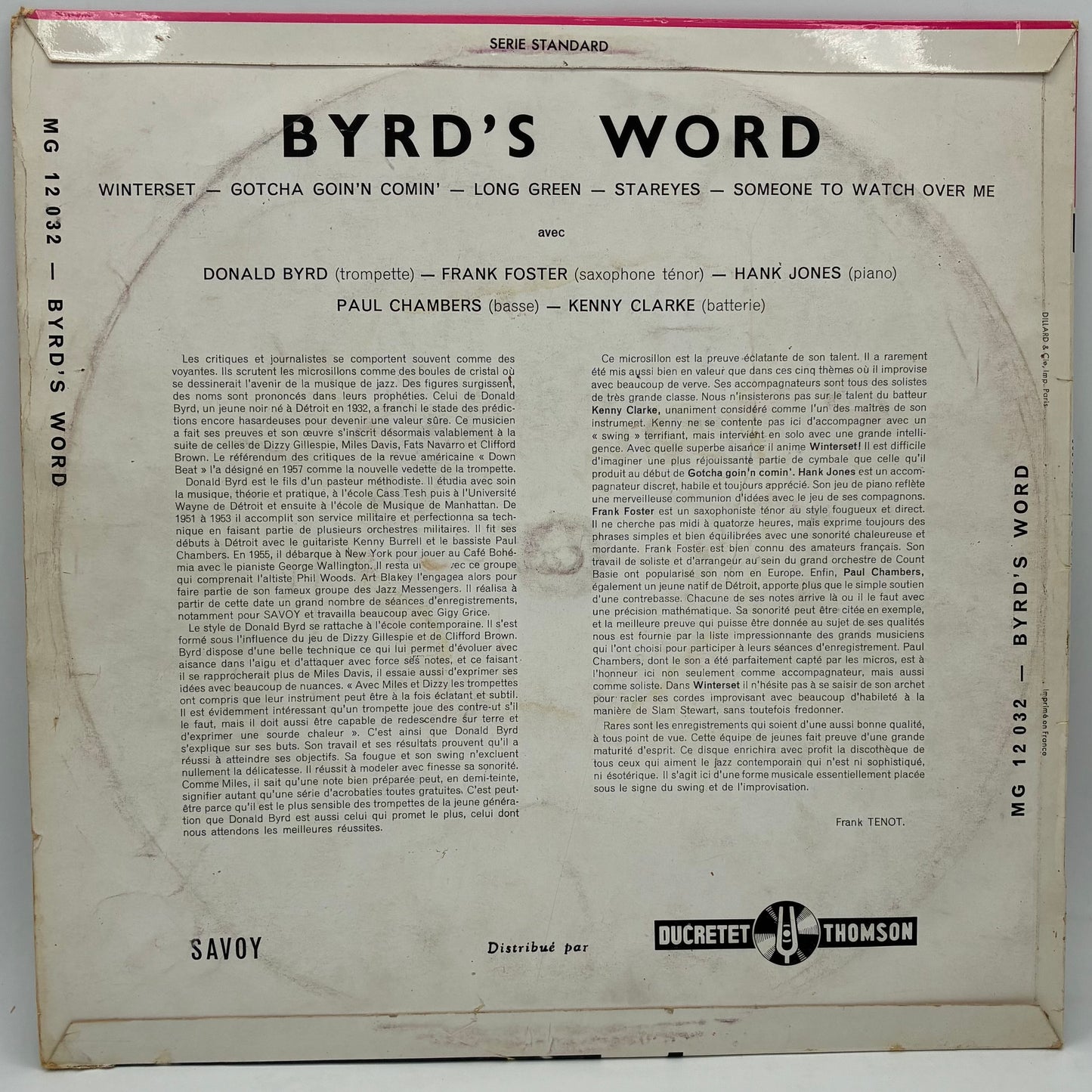 Donald Byrd – Byrd's Word