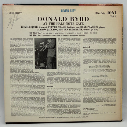 Donald Byrd – At The Half Note Cafe, Vol. 2