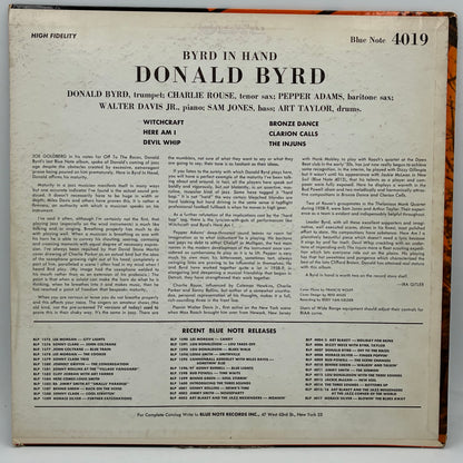Donald Byrd – Byrd In Hand