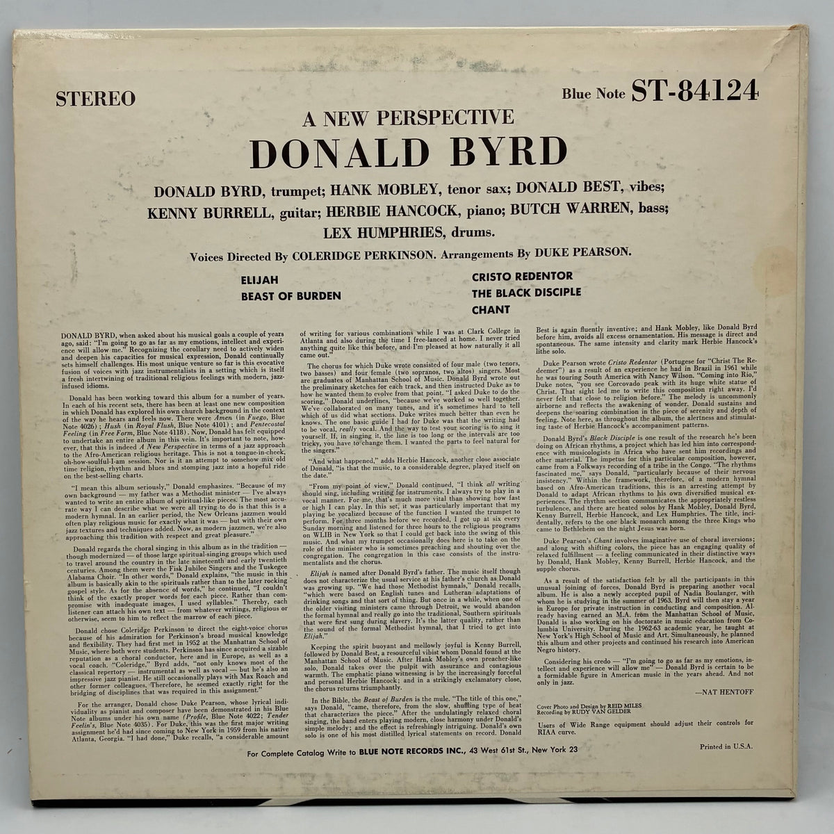 Donald Byrd – A New Perspective