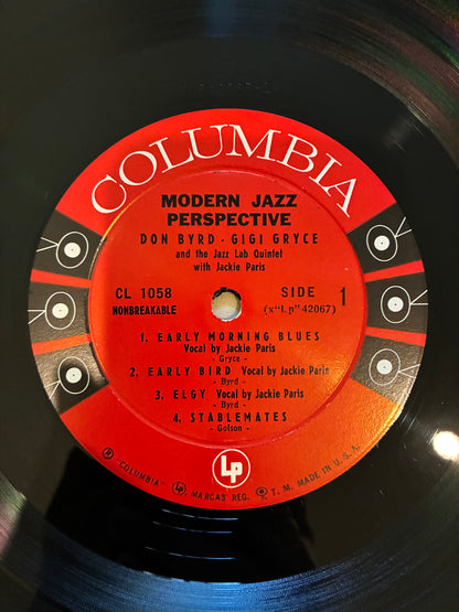 Don Byrd - Gigi Gryce And The The Jazz Lab Quintet With Jackie Paris – Modern Jazz Perspective