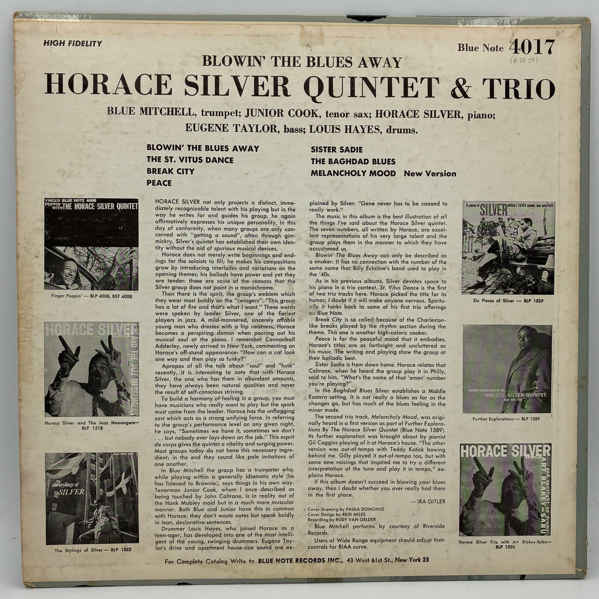 The Horace Silver Quintet & Trio – Blowin' The Blues Away