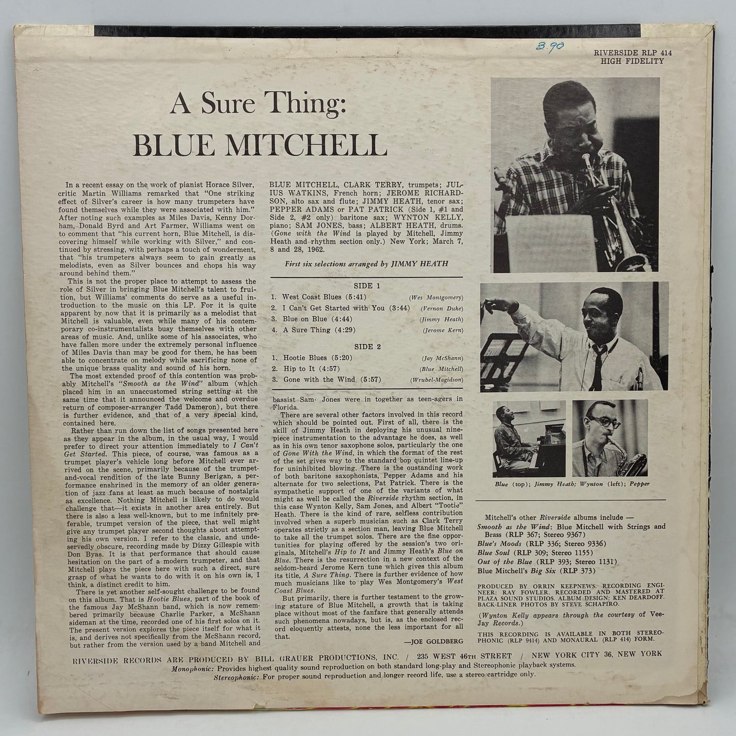 Blue Mitchell – A Sure Thing