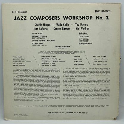 Charlie Mingus, Wally Cirillo, Teo Macero, John La Porta – Jazz Composers Workshop