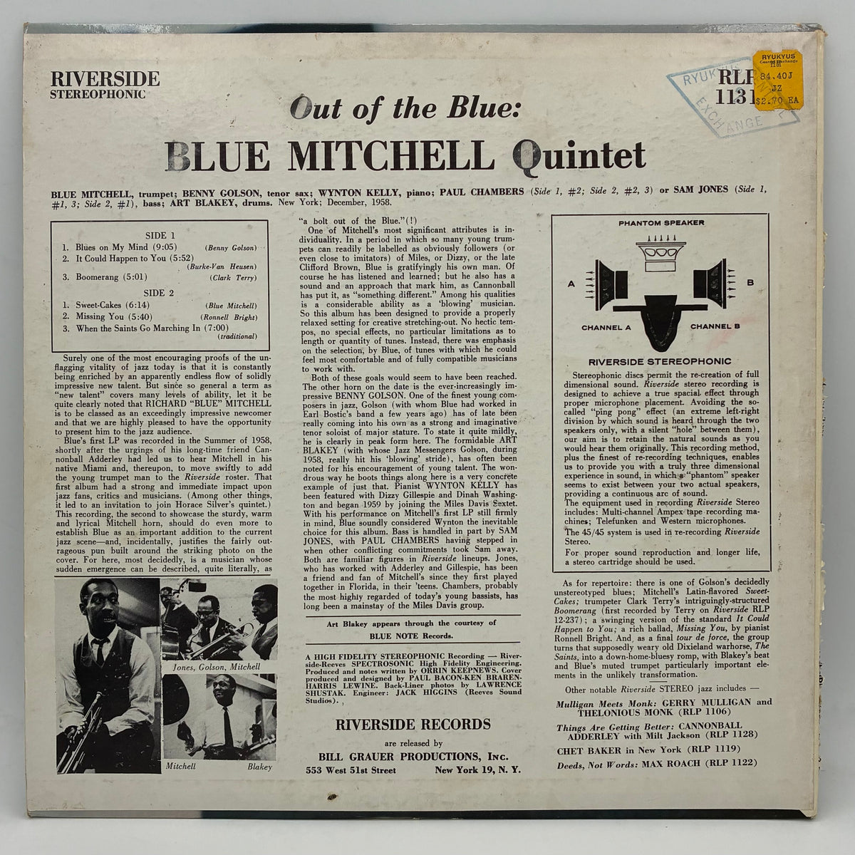Blue Mitchell – Out Of The Blue
