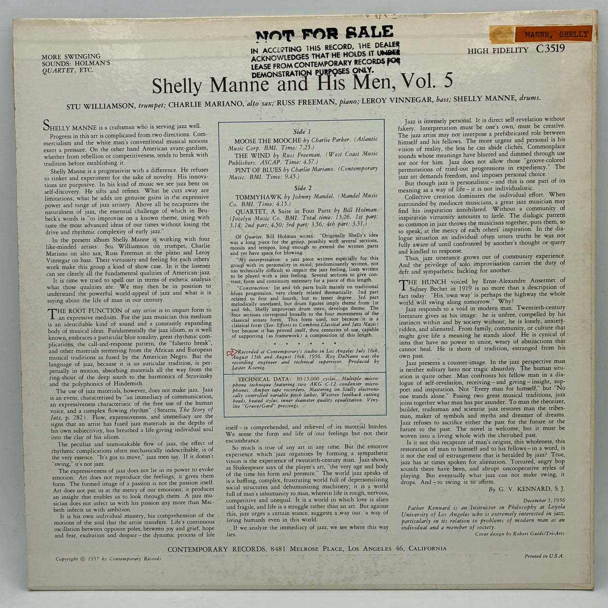 Shelly Manne & His Men – More Swinging Sounds: Vol 5