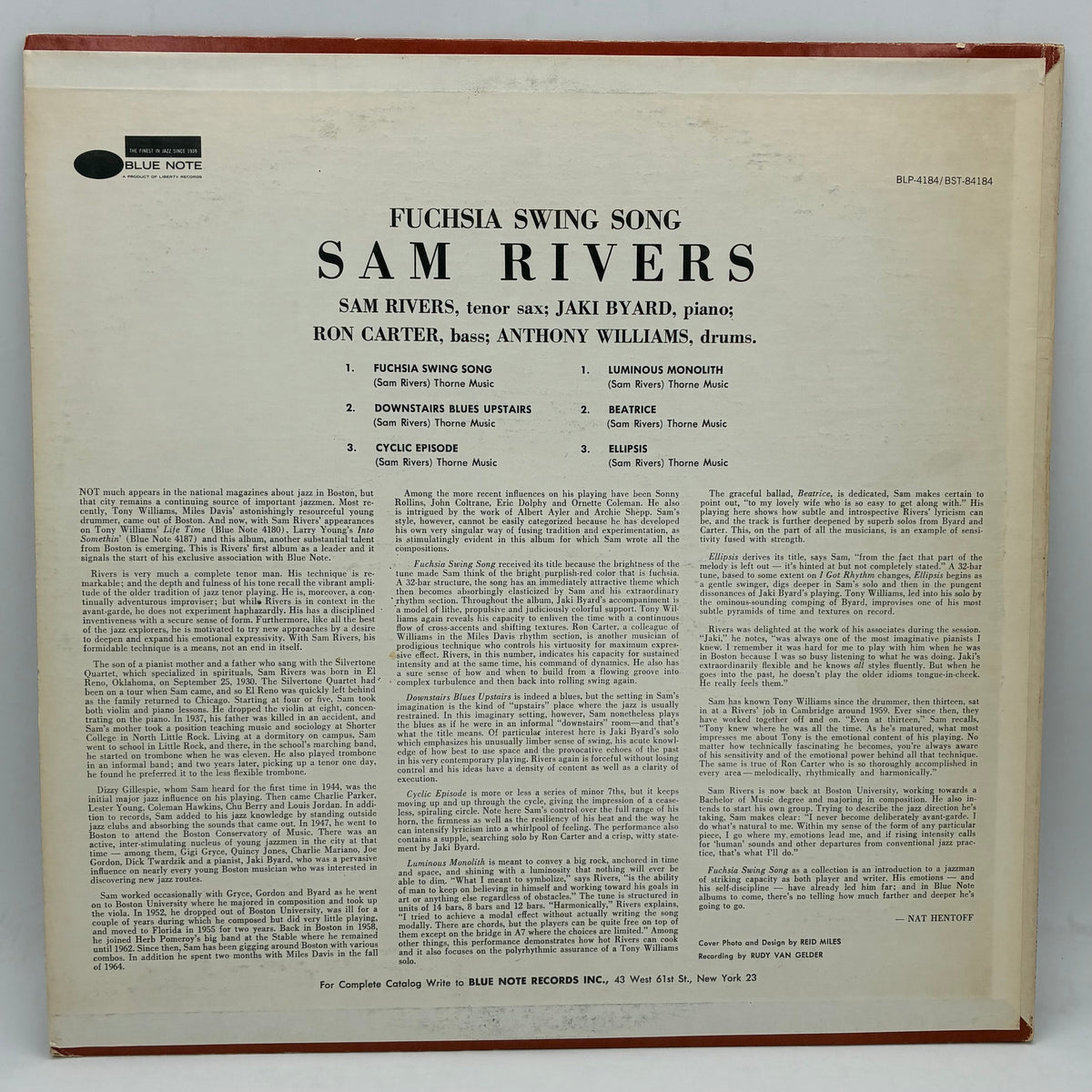Sam Rivers – Fuchsia Swing Song