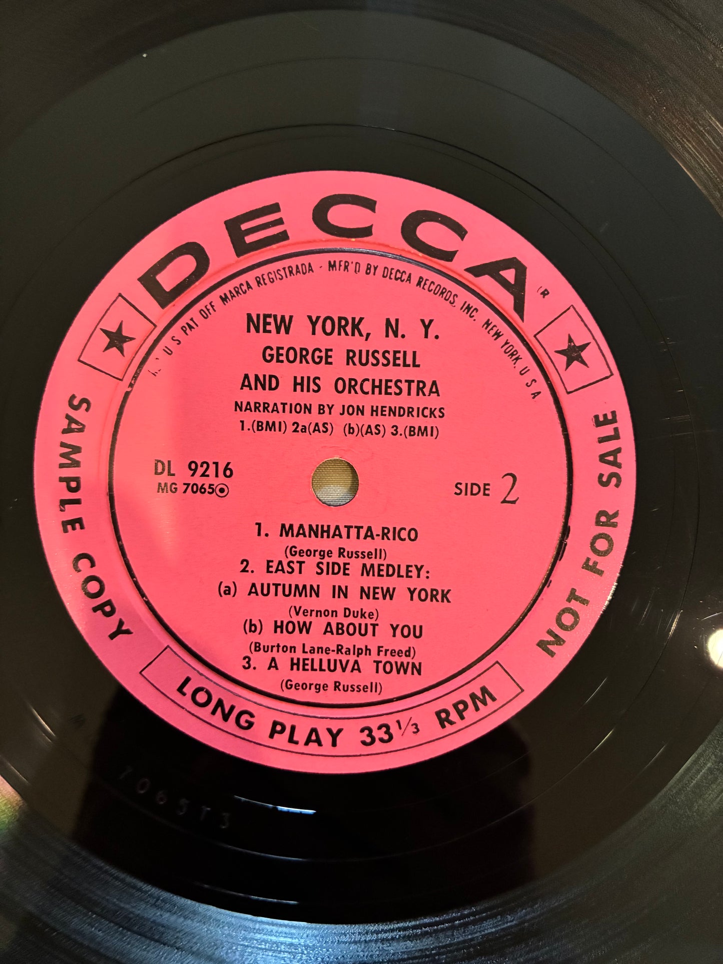 George Russell And His Orchestra – New York, N.Y.