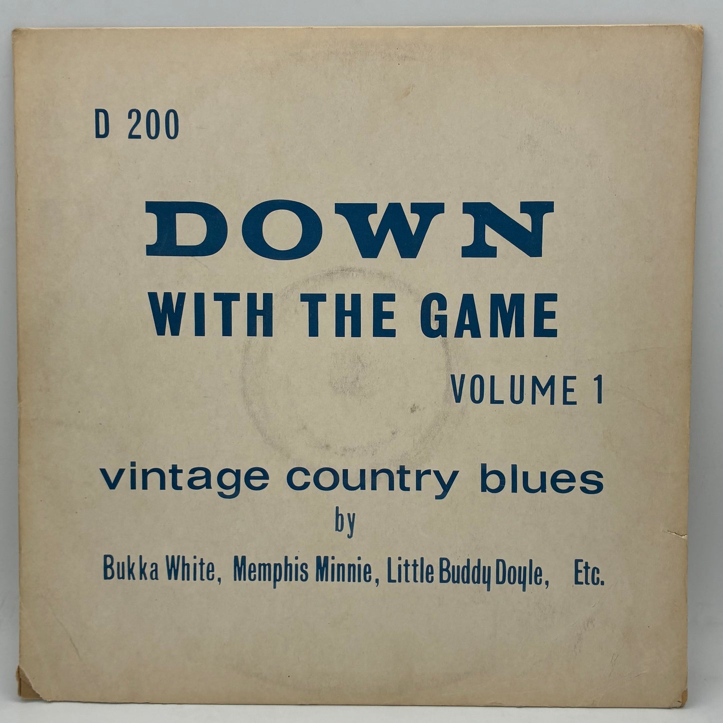 Various – Down With The Game (Volume 1 Vintage Country Blues)