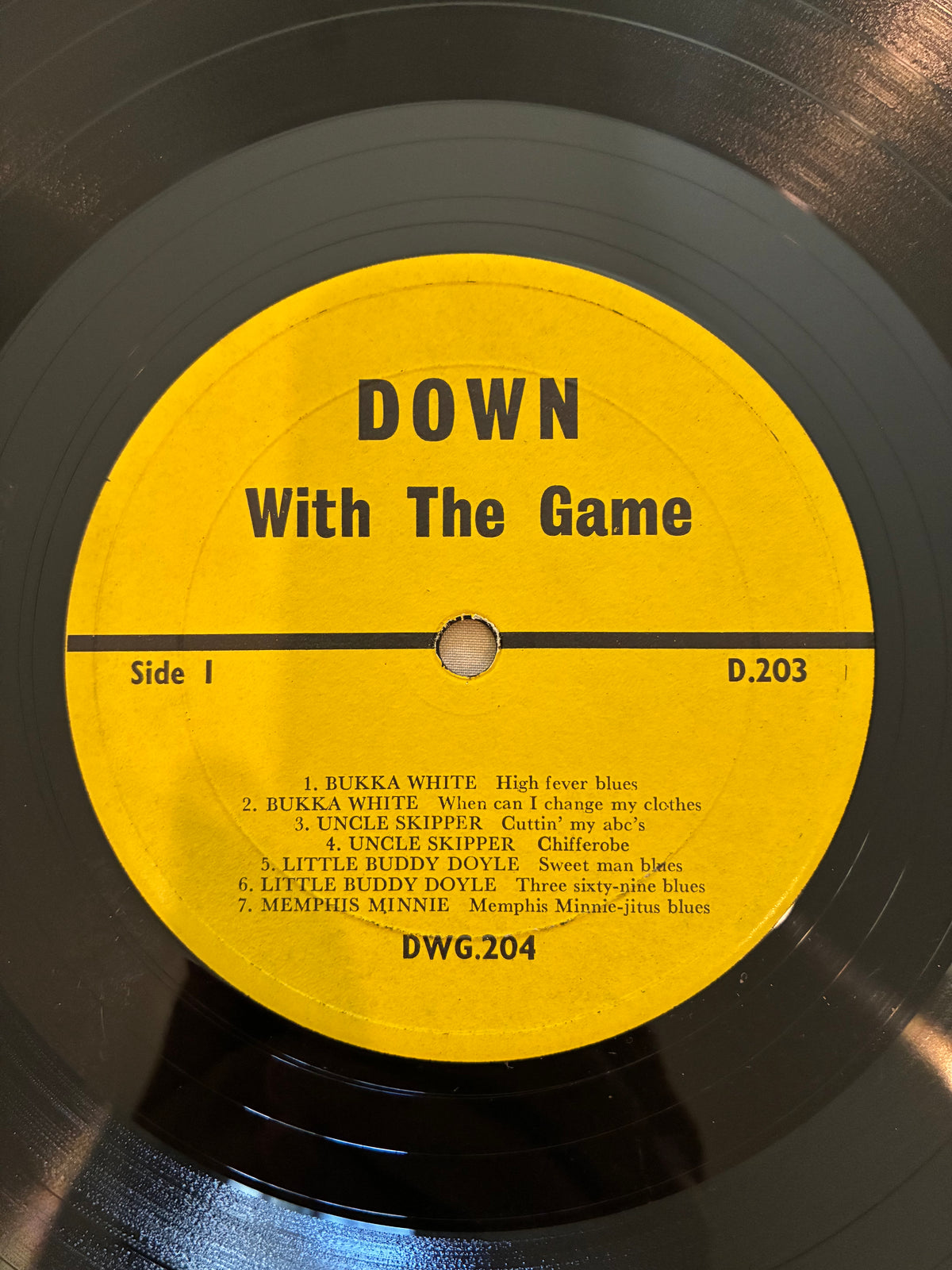 Various – Down With The Game (Volume 1 Vintage Country Blues)