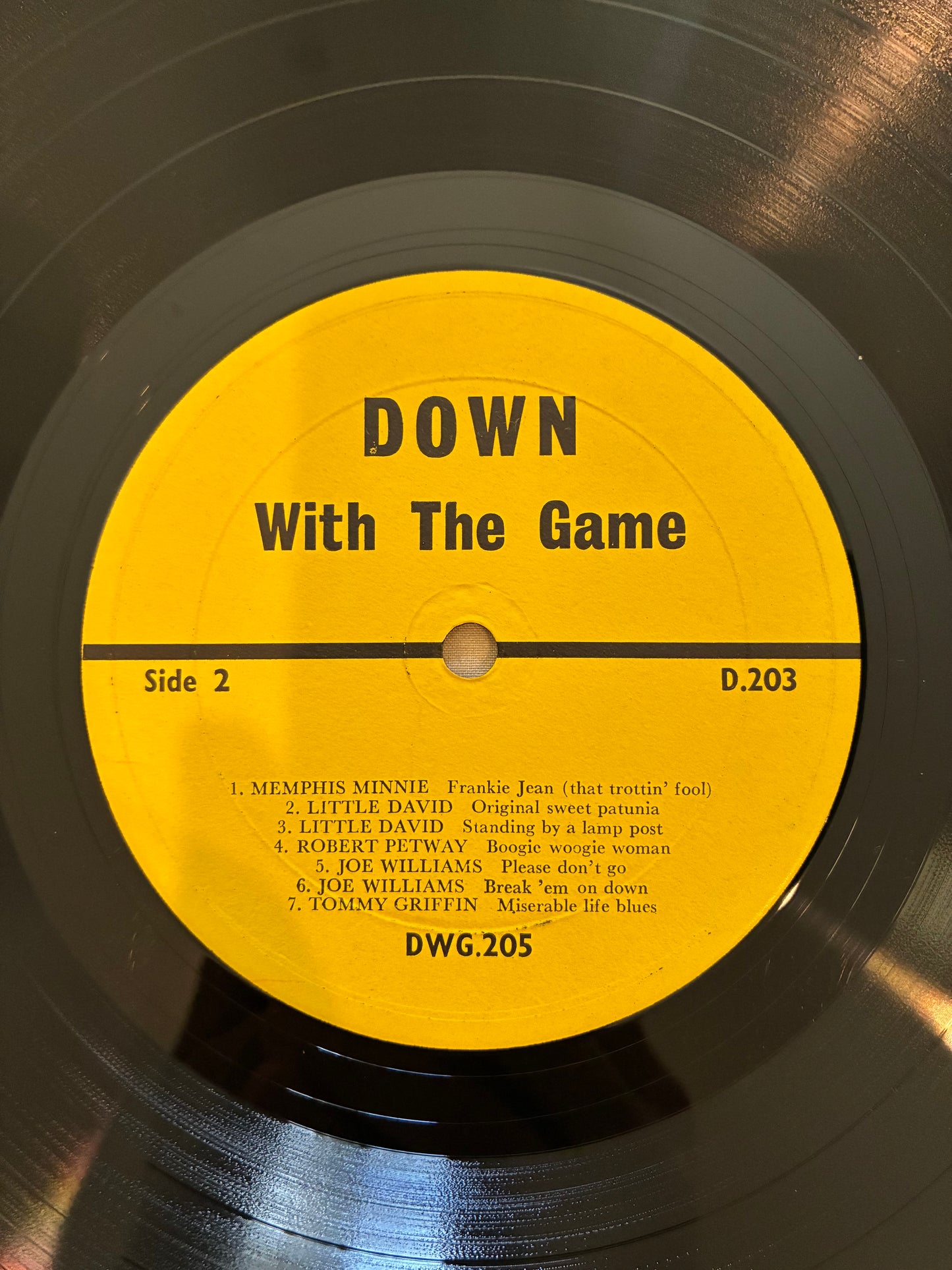Various – Down With The Game (Volume 1 Vintage Country Blues)